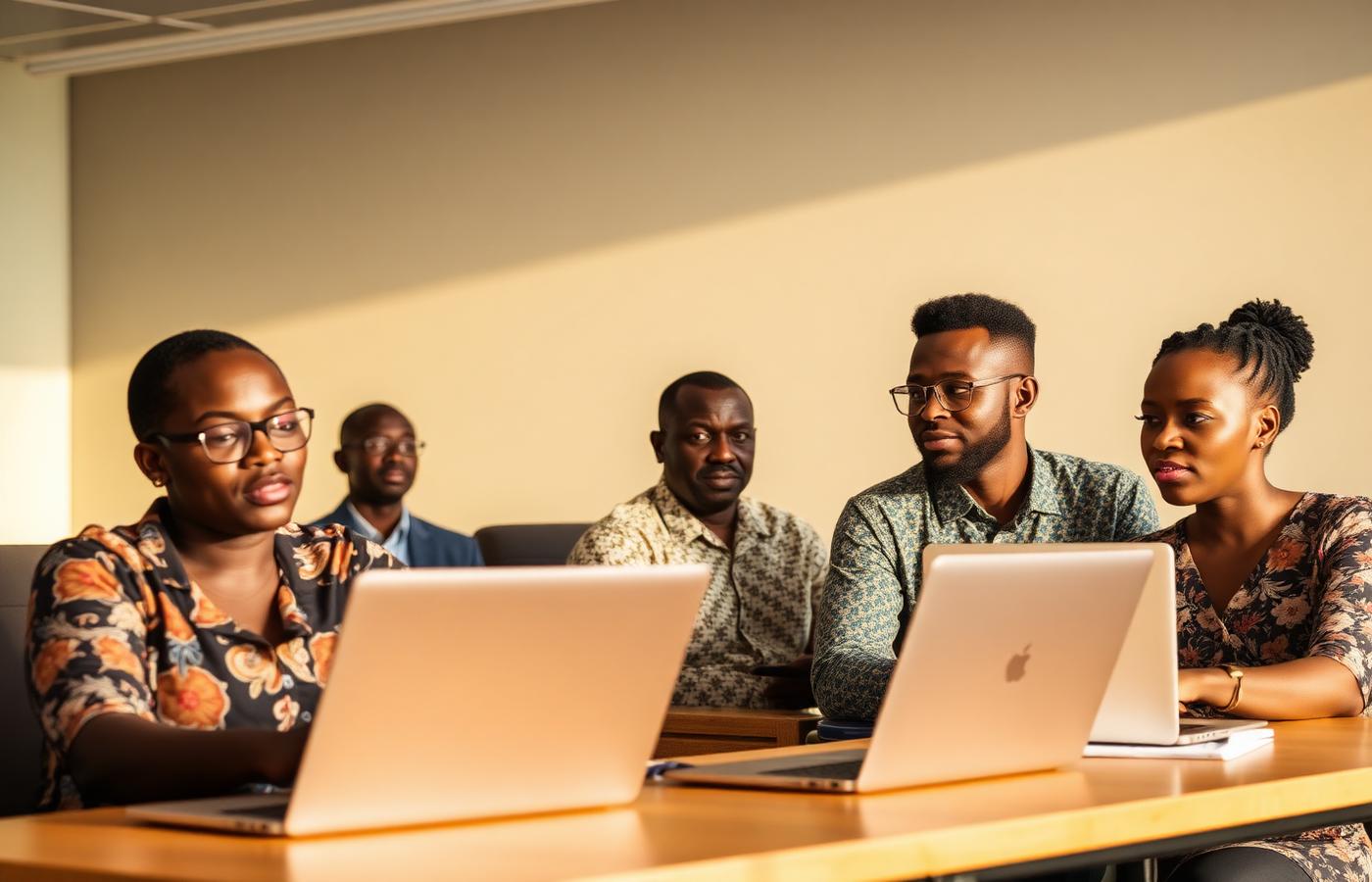Energy professionals in a training session